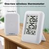 Wireless Weather Station Indoor Outdoor Thermometer Foladable Stand Temperature and Humidity Monitor 100m Range for Desktop