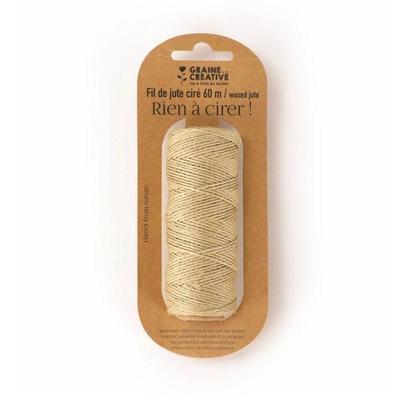 Spule aus gewachstem Jutegarn – 60 m x 1,5 mm