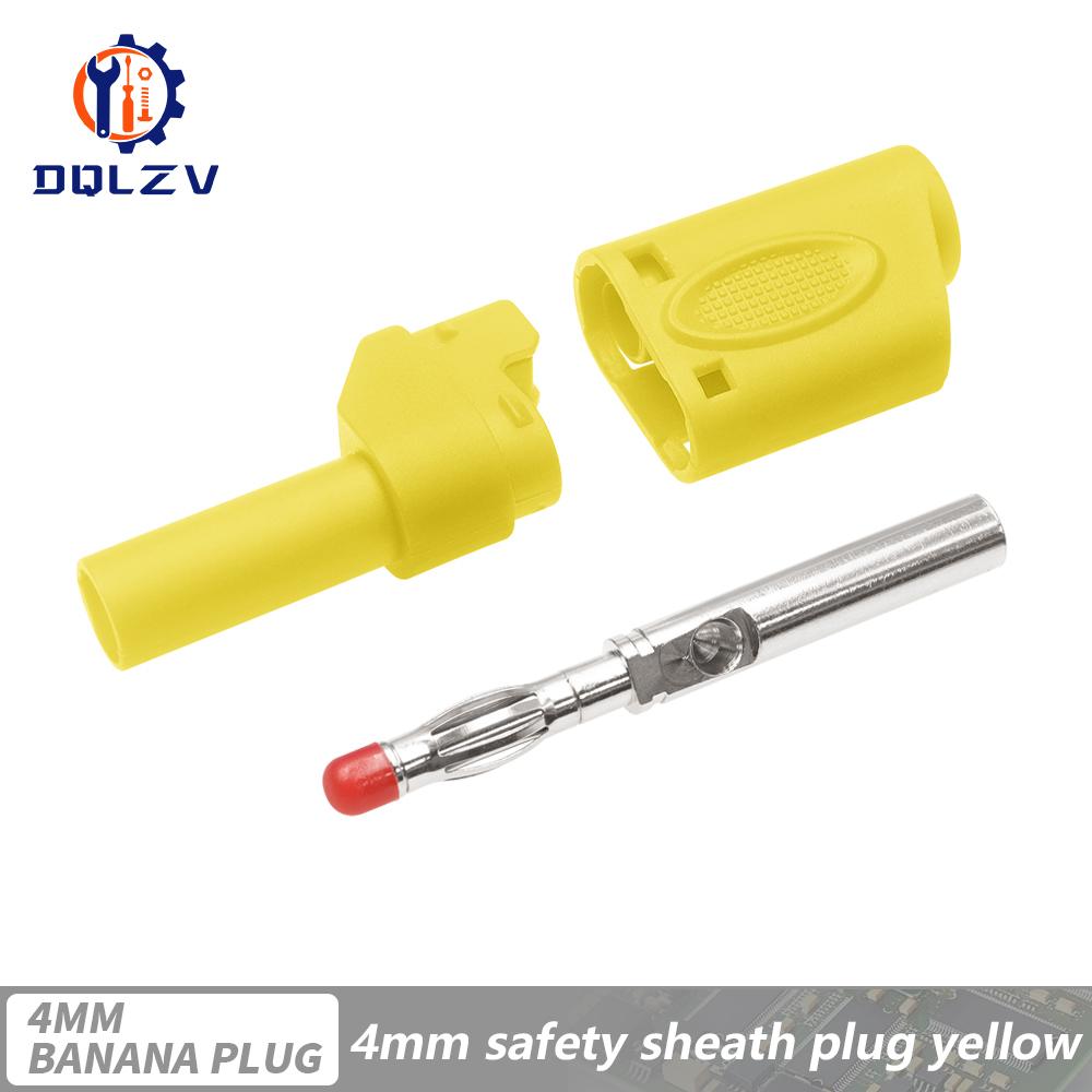 Stackable Safe 4mm Banana Plug Solder/Assembly High Quality Welding-free Connector for Multimeter