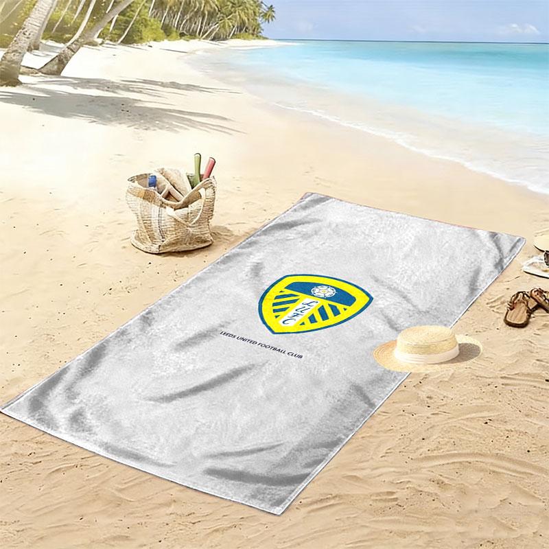 Leeds United Druck Strandtuch, Großes Weiches Schnelltrocknendes Handtuch für Strand Camping Schwimmen