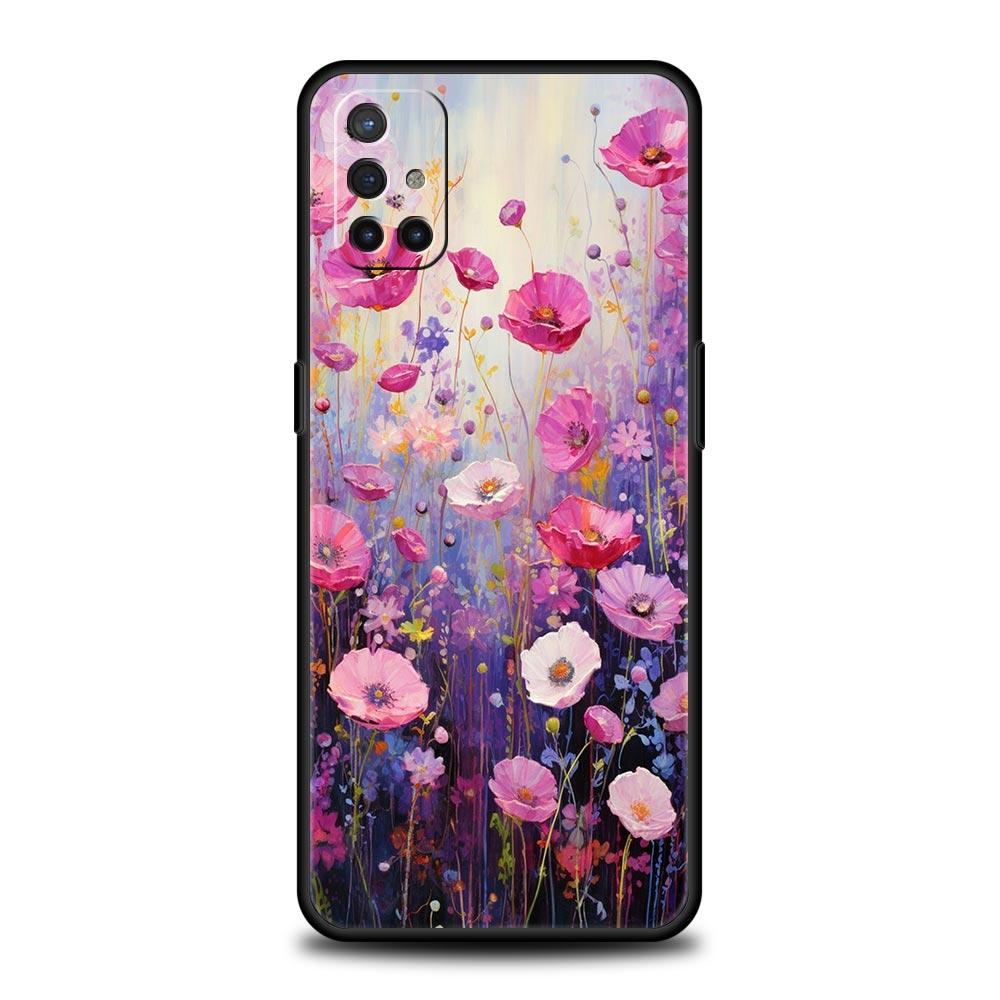 Phone Case For OnePlus 15 13 12 11 10 9 8 7T Pro 13T 13R 12R 10R 9RT 8T Nord 2T CE 2 3 5G Lite Soft Cover Oil Painting Flower