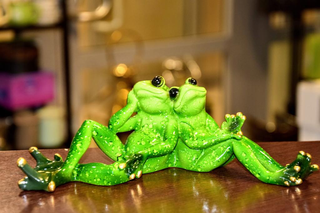 Figurine Two Frogs Friends Frog 8X23X8Cm