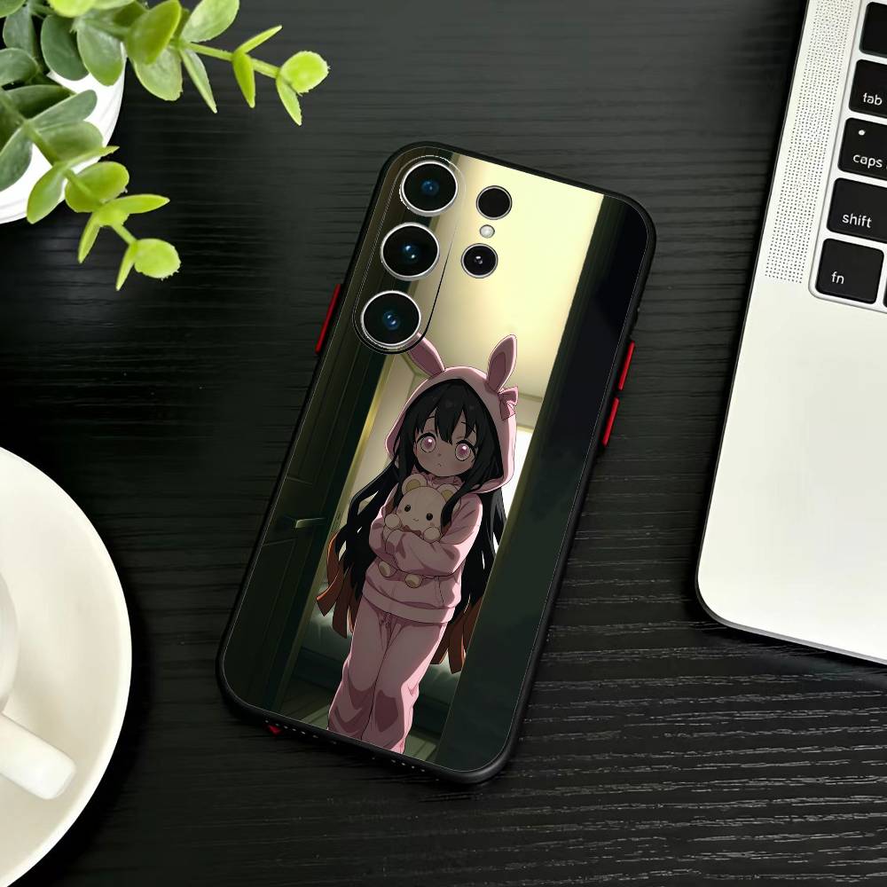 Nezuko P-Kamado Phone Case For Samsung S26,S25,S24,S23,S22,S21,S20,Plus,Fe,Lite,Others Black Cover