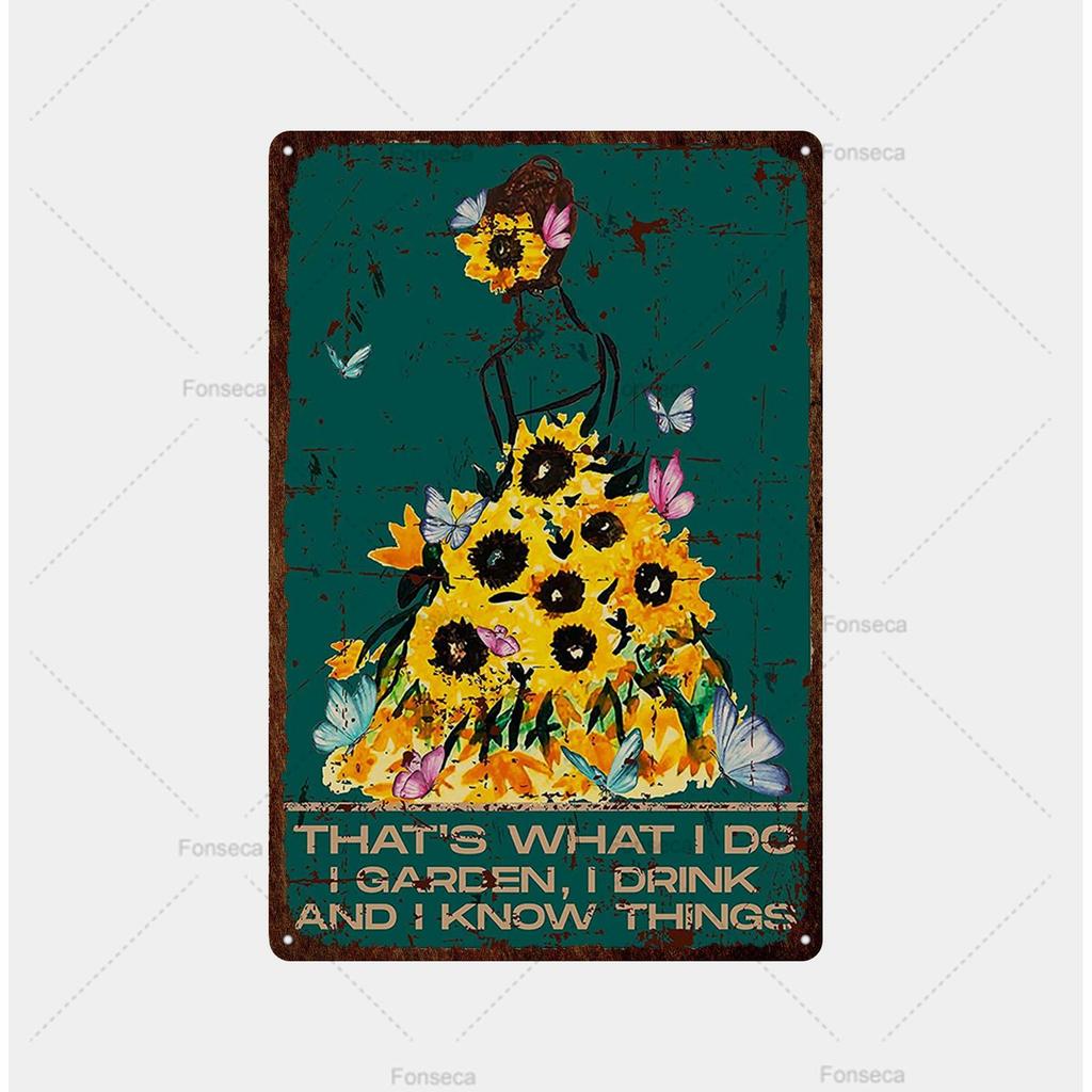 Figure Landscape Green Background Metal Sign Retro Tin Sign Metal Retro Wall Decoration Bar Bar Club Metal Poster Decoration