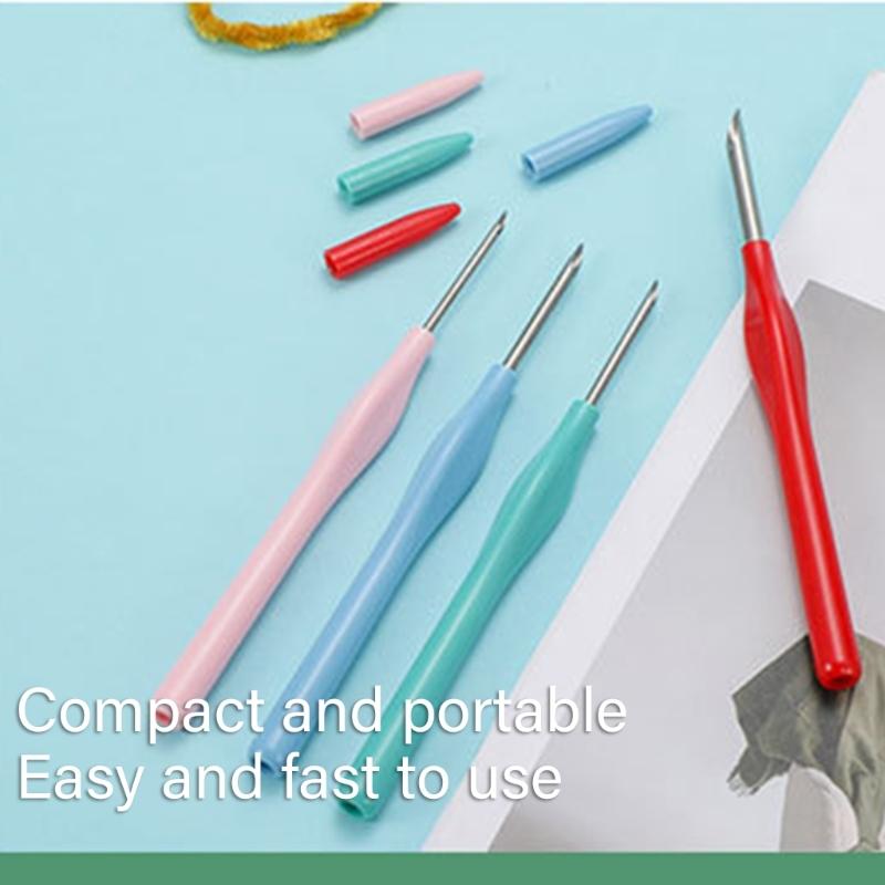 Punch Needle Practical Punch Needle Tool Embroidery Pen with Protective Cover for Embroidery and Crafting Projects