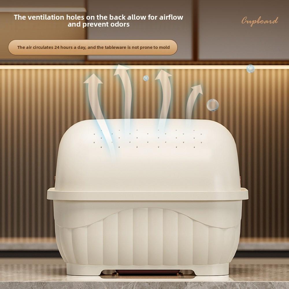 Drainable Kitchen Cutlery Holder Tableware Drying Rack Spoon Fork Cage Rack Draining Tray Covered Dinner Plate Cup