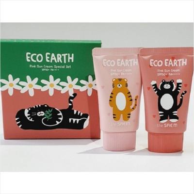 Eco Earth Pink Sun Cream Narae Edition 50g 1+1 (New SPF50+)