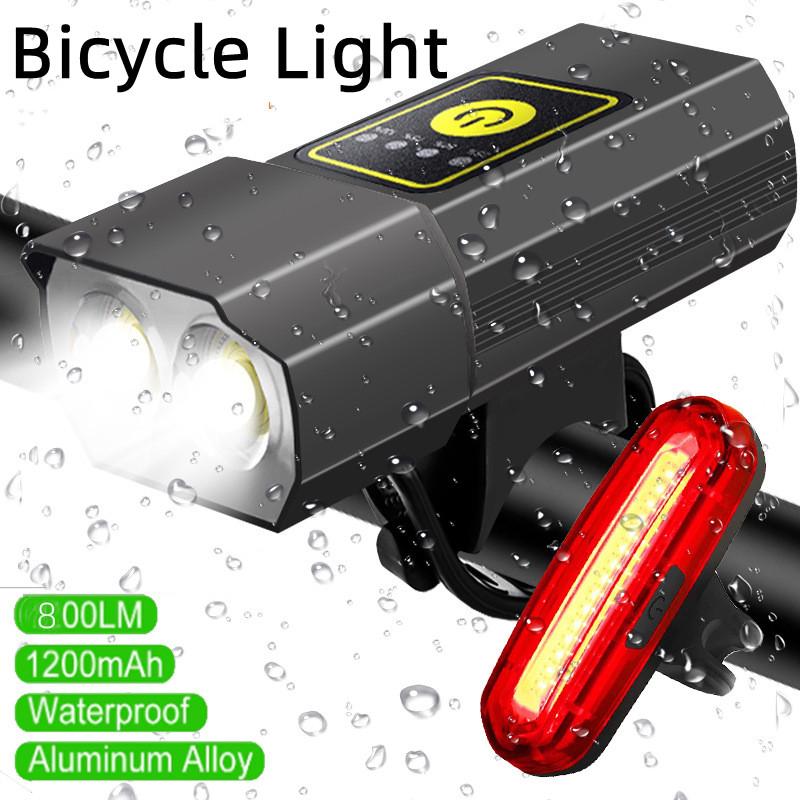 

Новый перезаряжаемый USB велосипедный фонарь, водонепроницаемый велосипедный фонарь, передний, задний, задний фонарь, предупредительная сигнальная лампа для езды на велосипеде, аксессуары для велосипеда