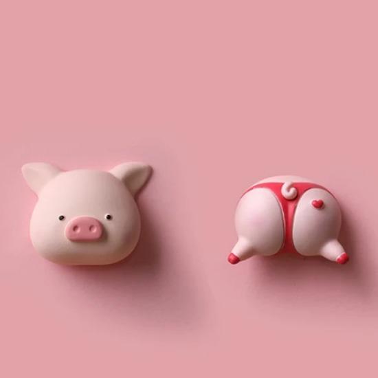 Animal Head and Tail Refrigerator Stickers Cute Panda Magnets Magnetic Stickers Refrigerator Decorations Diy Self-adhesive Sheet