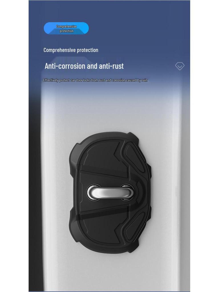NIO Door Lock Buckle Protector: Thick Silicone Pad for Shock Absorption, Corrosion, and Rust Prevention.