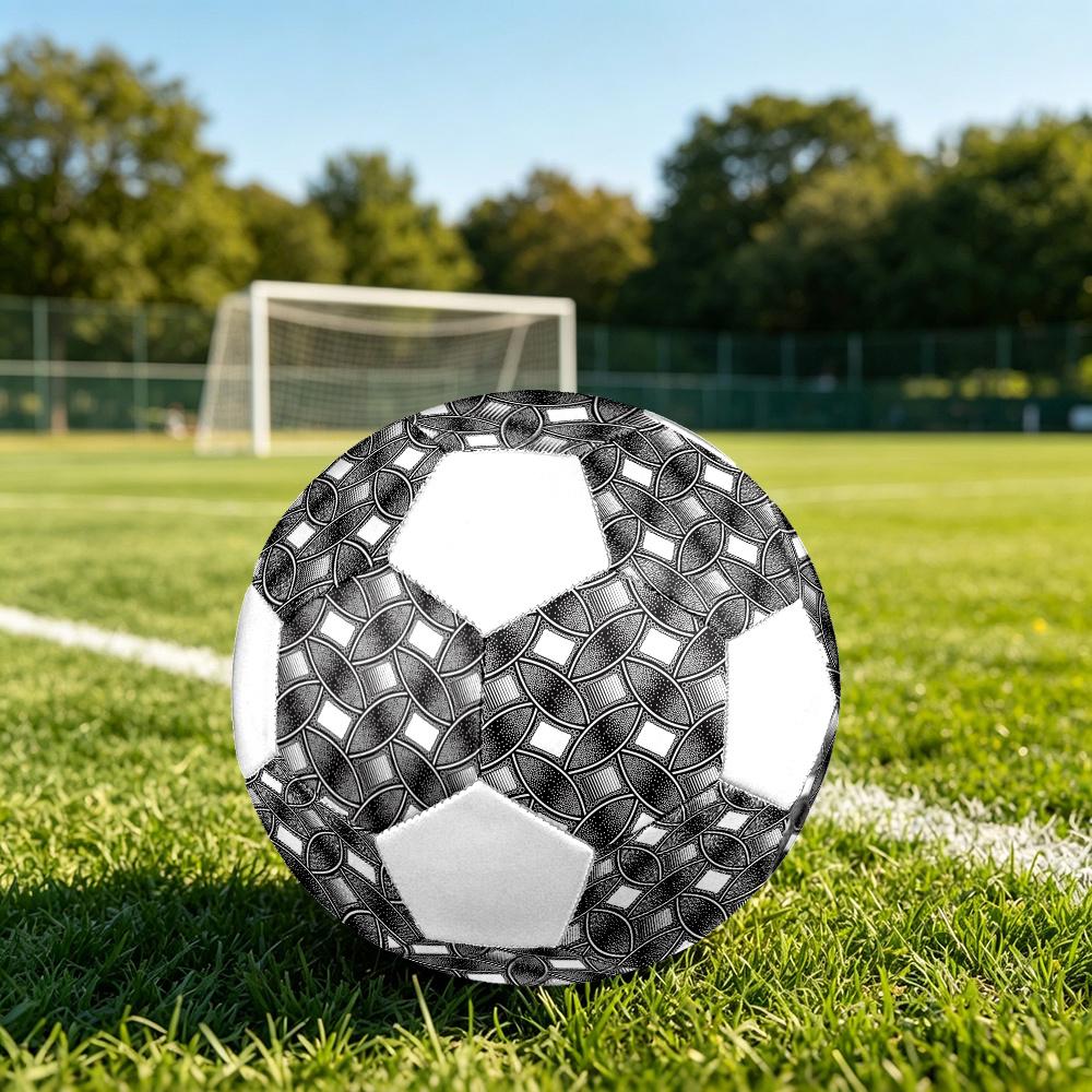1pc Abstract Geometric Durable Soccer Ball/Football, Size 5, Perfect for Training, Entertainment And Competition,Gift yy26060631