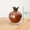 [Ceramic Pomegranate Vase] 12.7cm Contemporary Ceramic Pomegranate Vase - Decorative Piece for Your Home