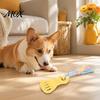 Interactive Knot Pulling Toys Spatula Shaped Dog Chew Toy with Braided Fabric Rope, Puppy Teething Energy Releasing for Pets Toy, Pet Molar