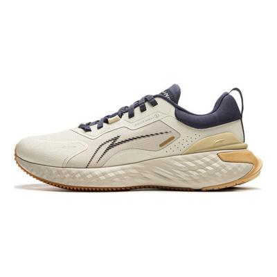 Li Ning Protective Cloud Comfortable Trendy Non-Slip Wear-Resistant Low-Top Casual Running Shoes Men Sneaker Light-Blue AGLU251-3