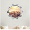 3D Wall Decoration Painting Home Decoration Wall Stickers Wonderful City View Sticker