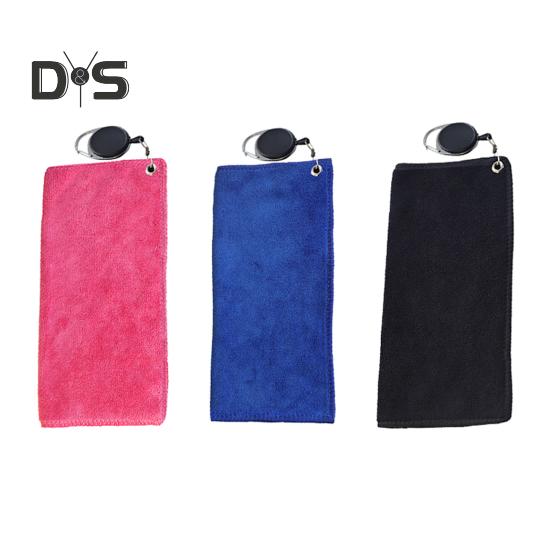 Golf Towel for Golf Carts or Clubs Hanging Cotton Towel with Carabiner Golf Club Ball Cleaning Towel Golfing Gear for Men Women