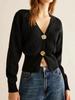 Elegant Solid Color Long Sleeve Button Knit Cardigan - Autumn 2025 Women's Fashion