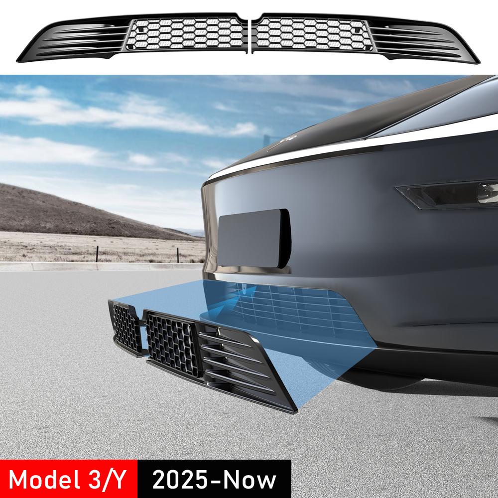 Front Grill Guard Grille Inserts Mesh for Tesla Model 3 Y Juniper 2025 2026 Air Inlet Vent Cover Bumper Grid Filter Accessories