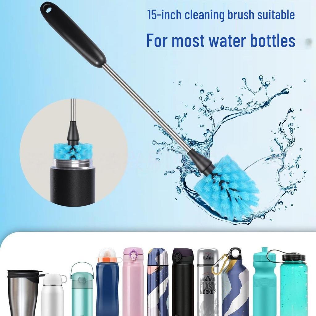 Stainless Steel Long-Handle Bottle & Thermos Cleaning Brush