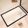 Bathroom Absorbent Floor Mat, Diatom Mud Quick-drying Mat, Toilet Door Carpet, Toilet Anti-skid and Anti-drop Foot Mat