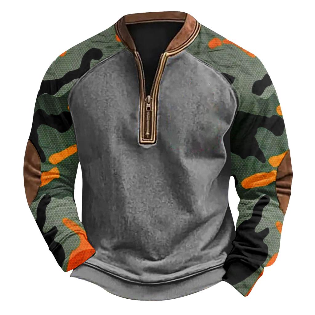 Herren Winter Sweatshirt mit Schnallenmuster