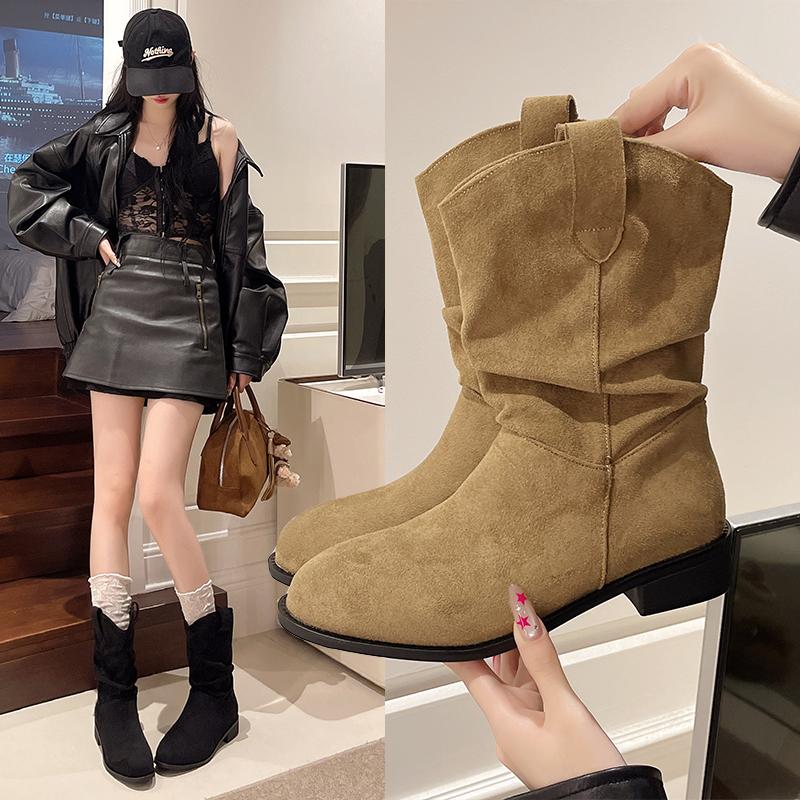 Fashion 2025 Casual Comfortable Fashionable High Top Women Boots Winter New Breathable Workwear Shoes Trendy Anti Slip Safety Shoes