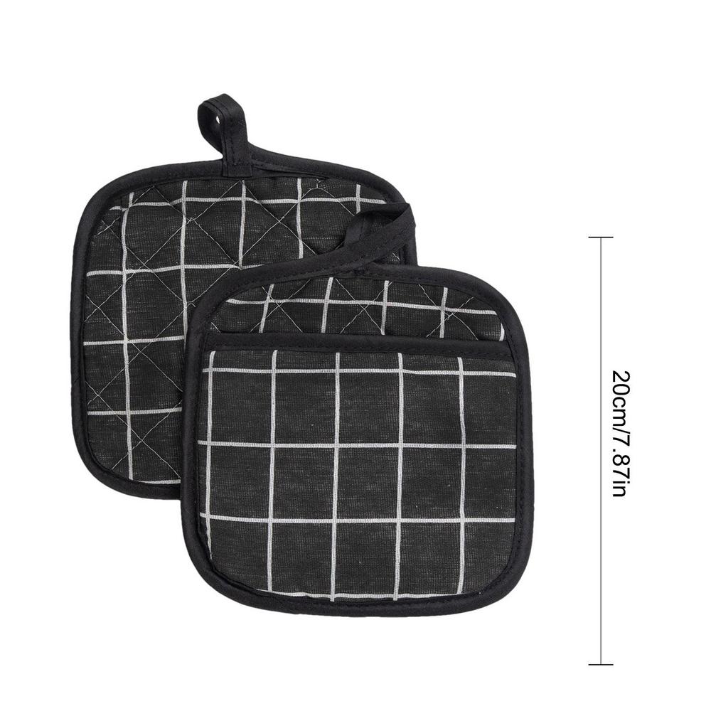 

Kitchen Potholders Pad And Stove Oven Gloves Heat Resistant Thermal Anti-Heat Take Pot Cooking Baking Gloves Insulation Pad