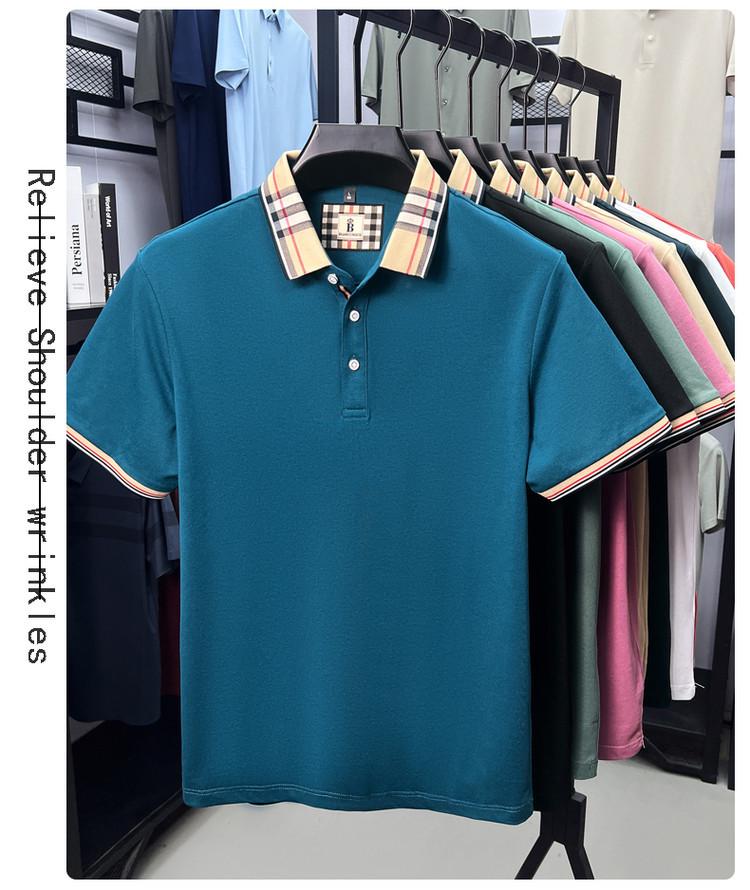 Zomer Polo Shirt met Korte Mouwen voor Heren - Volwassen, Veelzijdige Business Casual Kleding