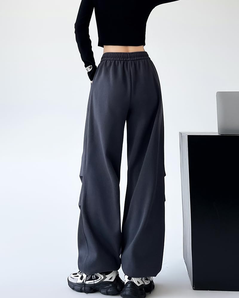 LUJPOIR Long Jersey Jogger Loose Running Women's Pants, Sweatpants, Pants, Sportswear, Casual, Fit, Training,