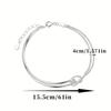 New S925 Silver Minimalist Geometric Collage Bracelet Women's Jewelry Exquisite and Elegant for Birthday and Christmas Gifts