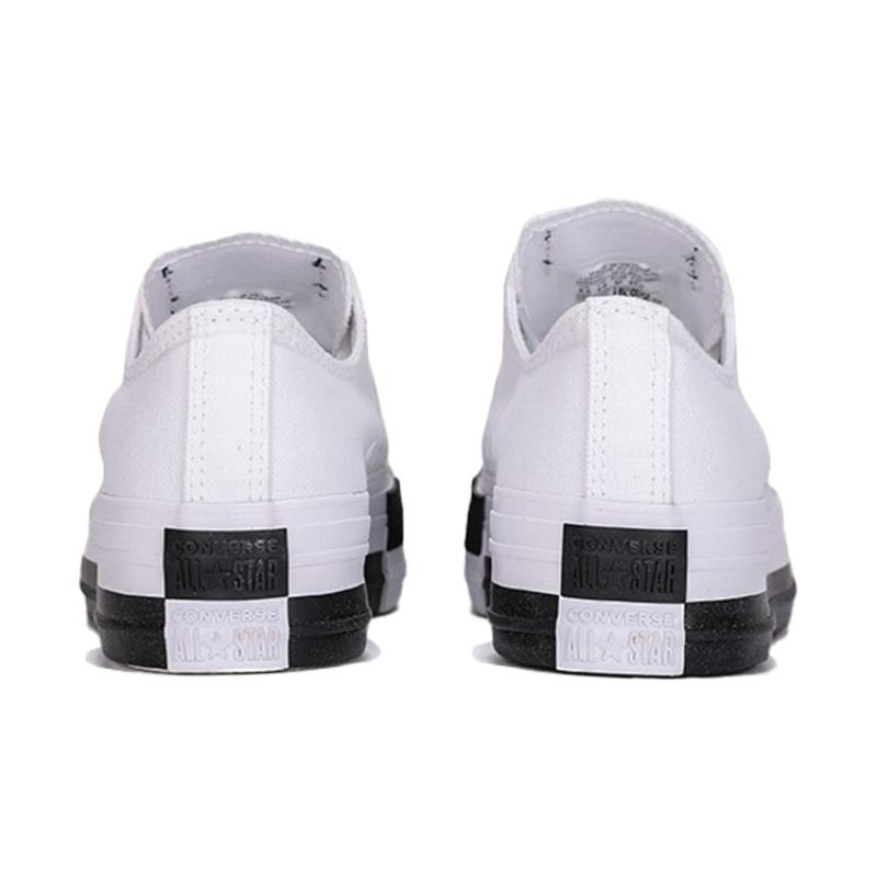 Converse Chuck Taylor All Star Everyday Versatile Non-Slip Abrasion Resistant Low-Top Espadrilles Women's Black & White