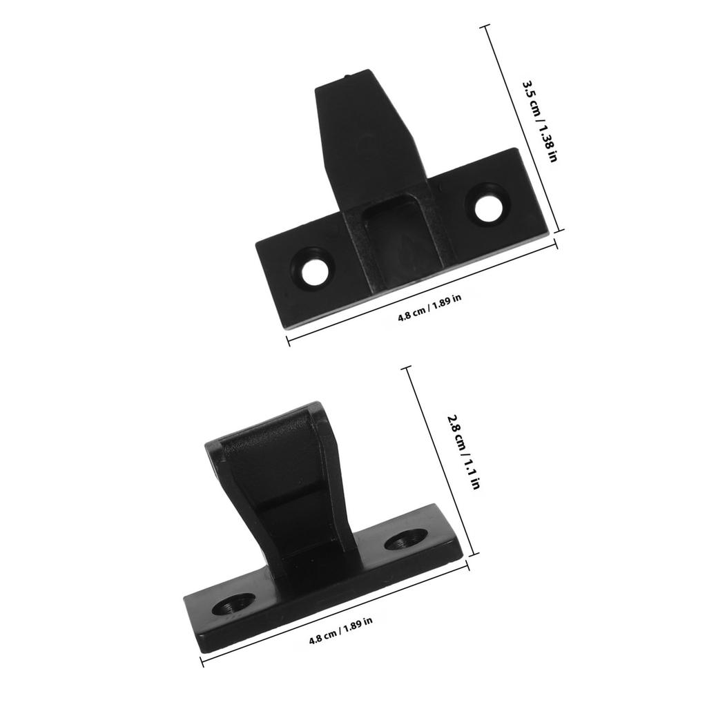 12Pairs Panel Clips Sturdy ABS Furniture Connector Versatile Fitting for Cabinet Wardrobe Shelf Drawer Front Buckle System