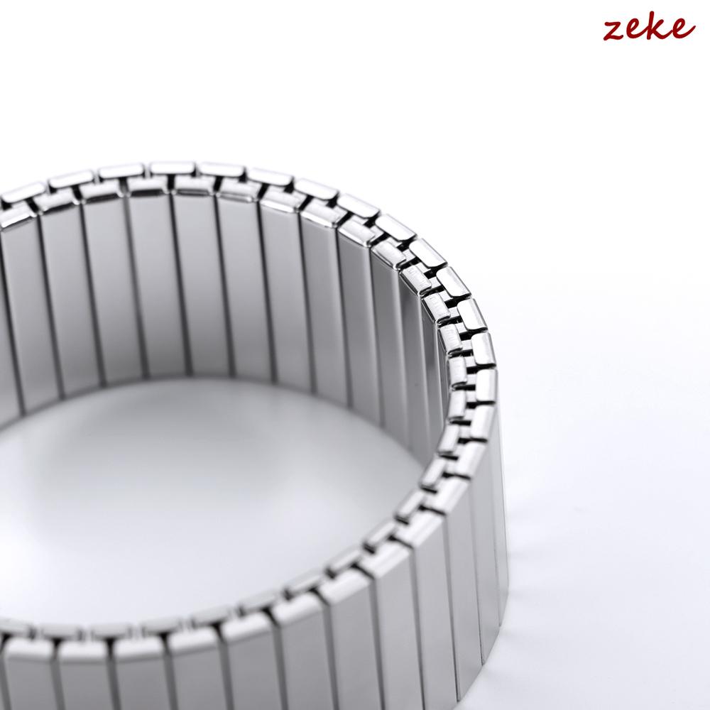 18mm 20mm 22mm Stretch Expander Rostfritt Stål Klockarmband Rem Metall Elastiskt Bälte Tillbehör Män Kvinnor Matt Rem Armband
