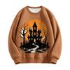 Women's Retro Oil Painting Pumpkin Sunflower Pullover Sweatshirt Fall Winter