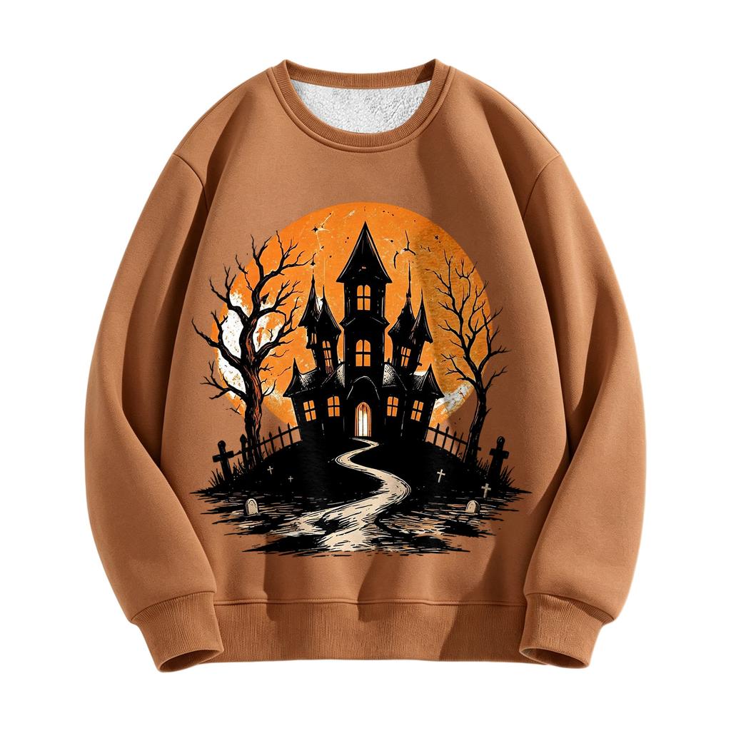 Women's Retro Oil Painting Pumpkin Sunflower Pullover Sweatshirt Fall Winter