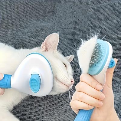 Dog and Cat Cleaning Face Comb, One-Button Hair Removal, Automatic Hair Removal, Pet Hair Removal Massage Comb, Cat and Dog Needle Comb Beauty