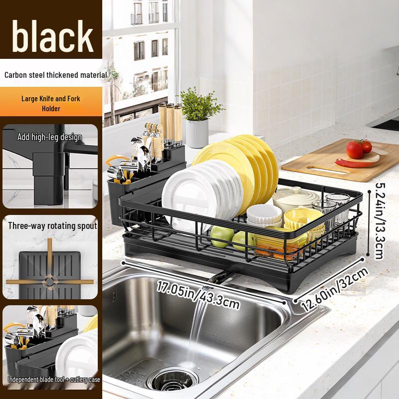 Brangdy Kitchen Sink Dish Drying Rack