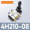 5/2 Way Pneumatic Air Hand Lever Operated Valve Manual Control 2 Position 5Port Push-Pull 4H210-08