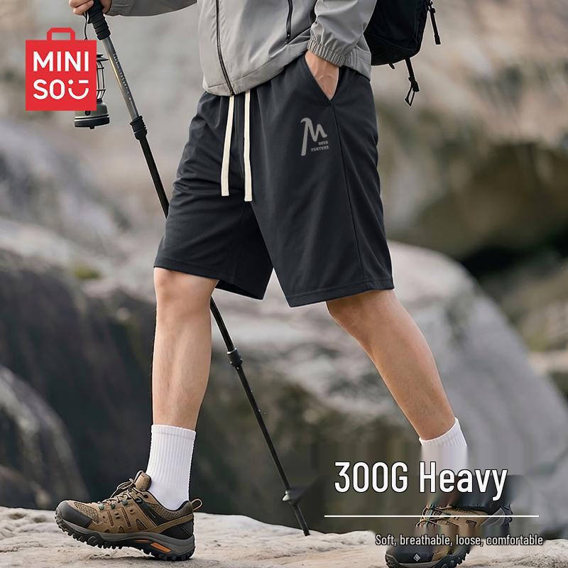 MINISO Men s Relaxed Fit Summer Shorts L