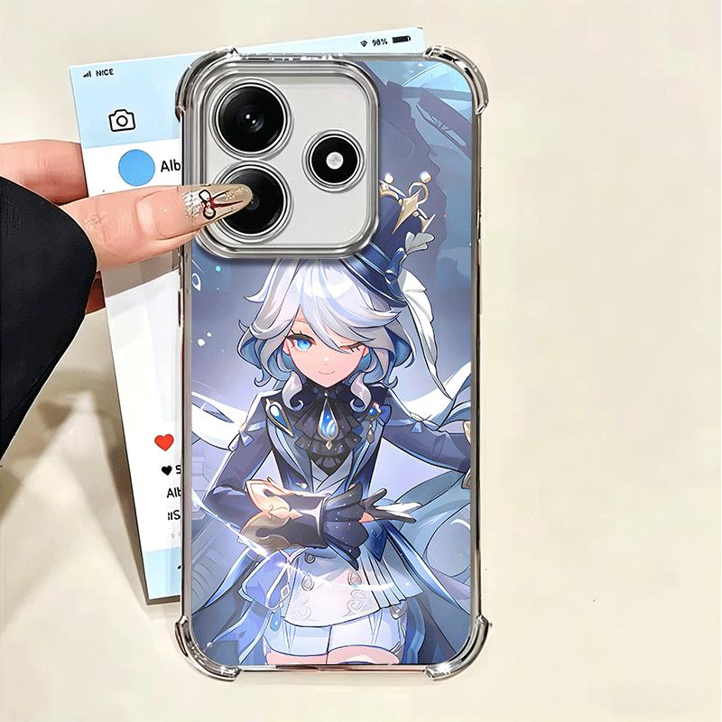 

Мягкий чехол для телефона Genshin Impact Furina для Xiaomi Poco X7 X8 Pro Max X6 X5 X3 F8 Ultra F7 M8 M7 M5S Redmi 15C 15A 15 14C 13C 12C Xiaomi Poco X5 Pro