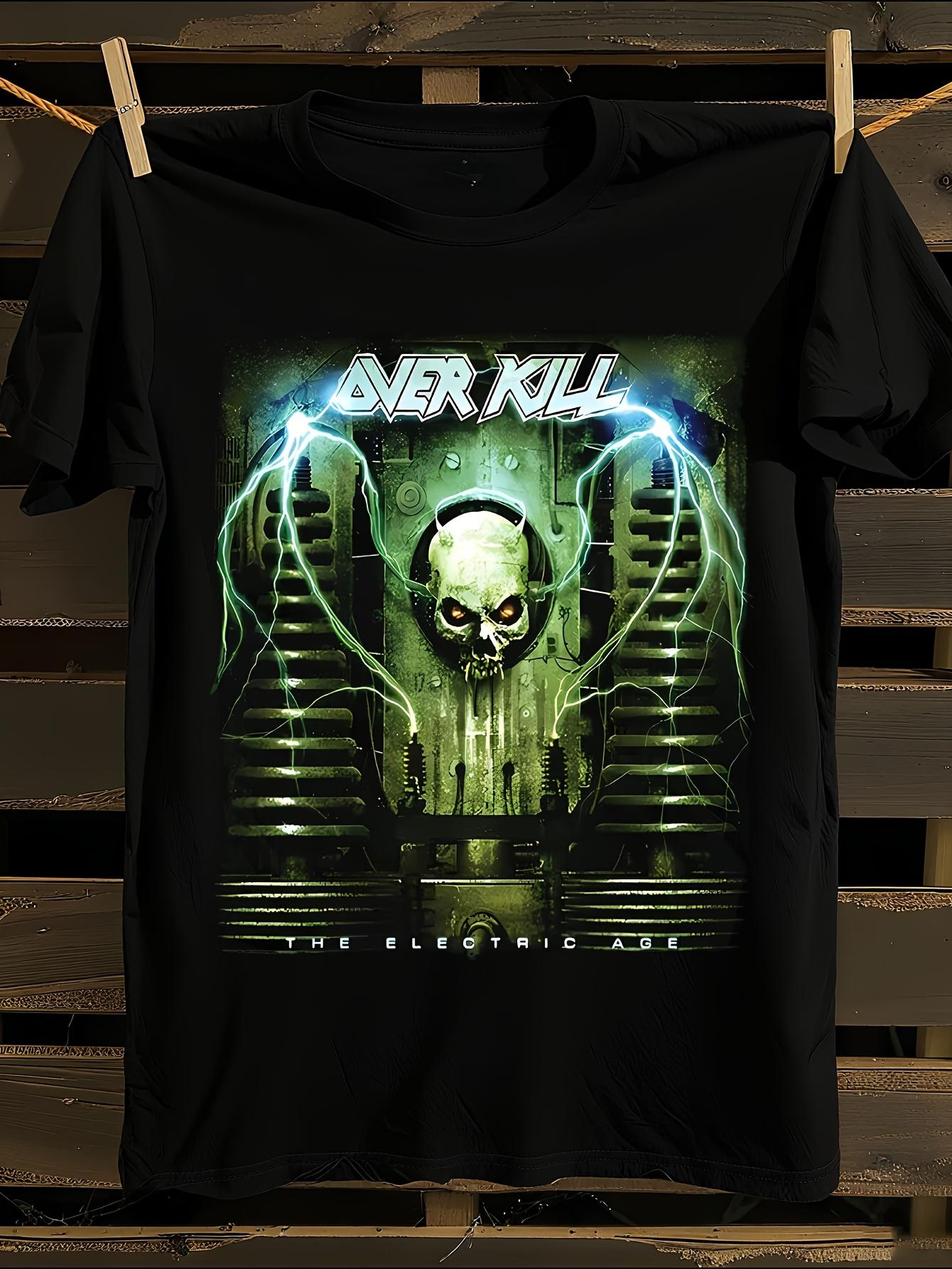 Overkill White Devil Armory Thrash Metal Graphic Tshirt S