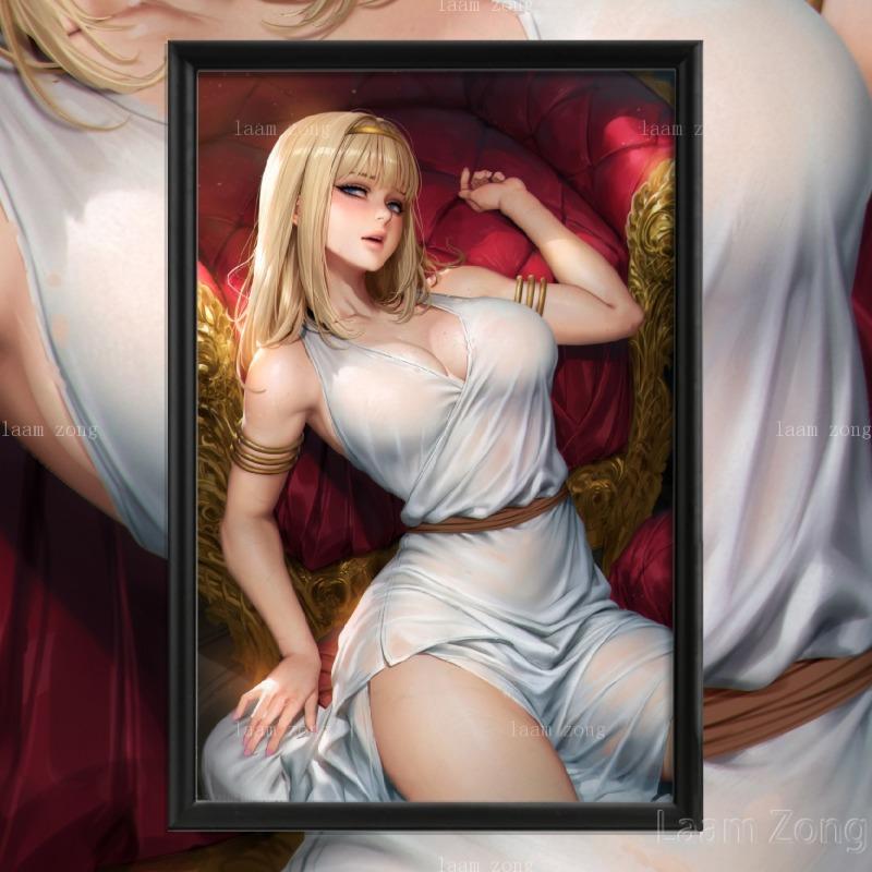 Cartoon Anime Art-Poster, Home Custom Prints Decor, Sexy Nude Girl, Camilla Game, Ymir Fritz