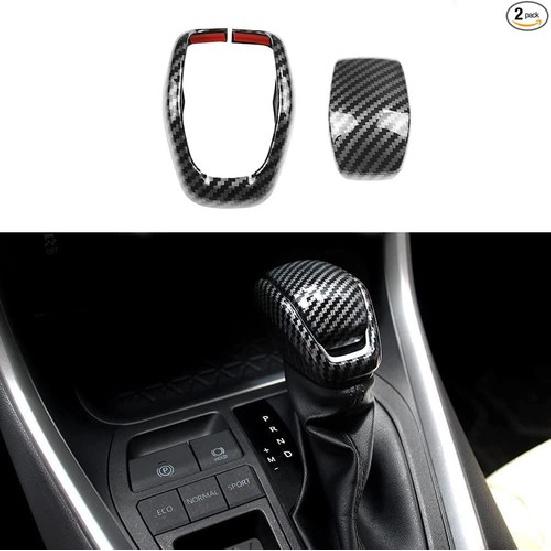 Накладка на ручку переключения передач, имитация карбонового волокна, накладка на ручку переключения передач для салона