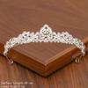 Bridal Tiara Hair Crown Wedding Hair Accessories for Women Silver Color Crown for Bridal Crowns and Tiara Women Accessories Gift