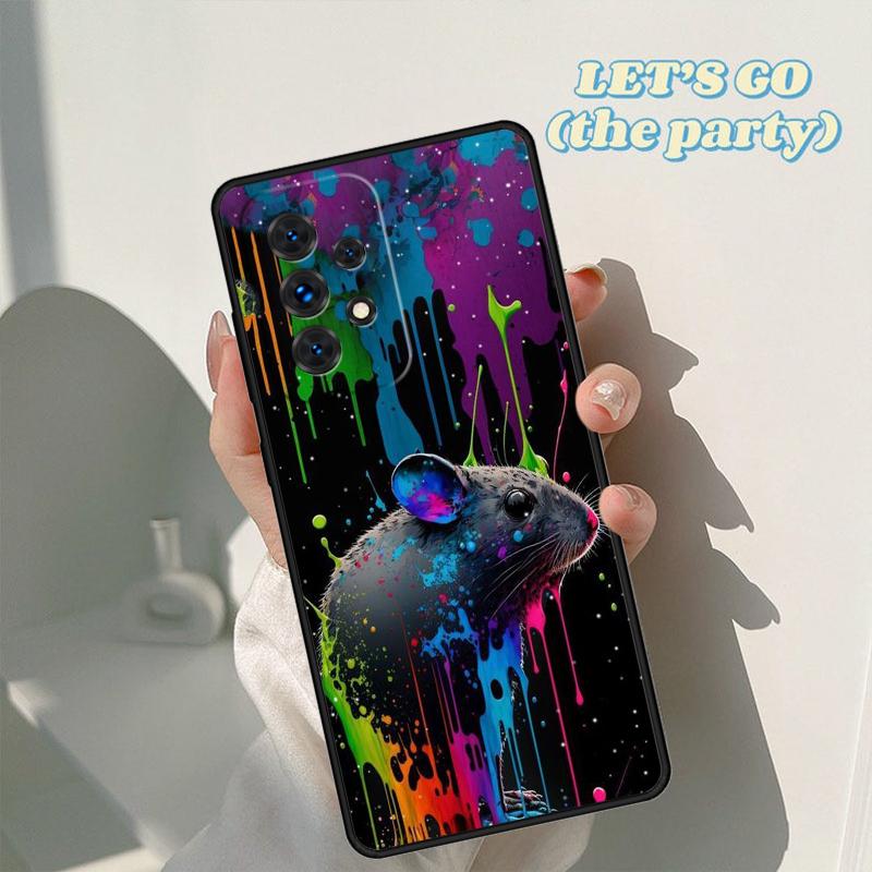 Mouse Rat phone case For Samsung Galaxy A42 A31 A40 A51 A71 A32 A80 A91 A52 A72 A73 A20e A21S A50 A70 A11 A12 Cover