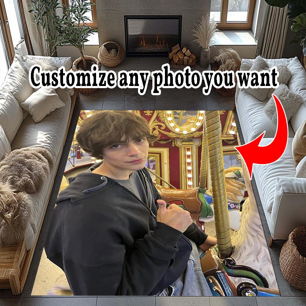 Customize Photos Personalized Picture Carpet Suitable for Bedrooms Kitchen Playrooms Dining Room Anti-slip Rug Decorate Offices