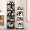 Modern Minimalist 5-Tier Movable Bathroom Corner Shelf