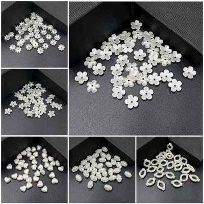 Náramek Výroba náušnic Imitace perly ABS Materiál DIY šperky Doplňky Ručně vyráběný náhrdelník Módní květina Hvězda 8 stylů Volné korálky Příslušenství