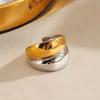 Stainless Steel Gold Silver Color Geometric Open Rings for Women Vintage Metal Star Personality Finger Rings Jewelry Party Gifts