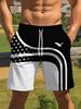 Summer Coconut Tree Pattern Swim Trunks for Men Fashion Beach Vacation 3D Printed Hawaiian Short Pants Loose Breathable Shorts